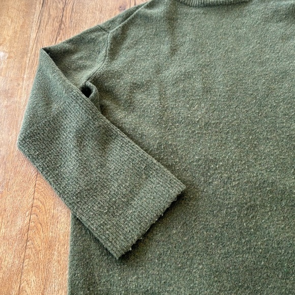 A New Day Olive Green Mock Neck Sweater Dress - Picture 4 of 6